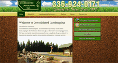 Desktop Screenshot of consolidatedlandscaping.com